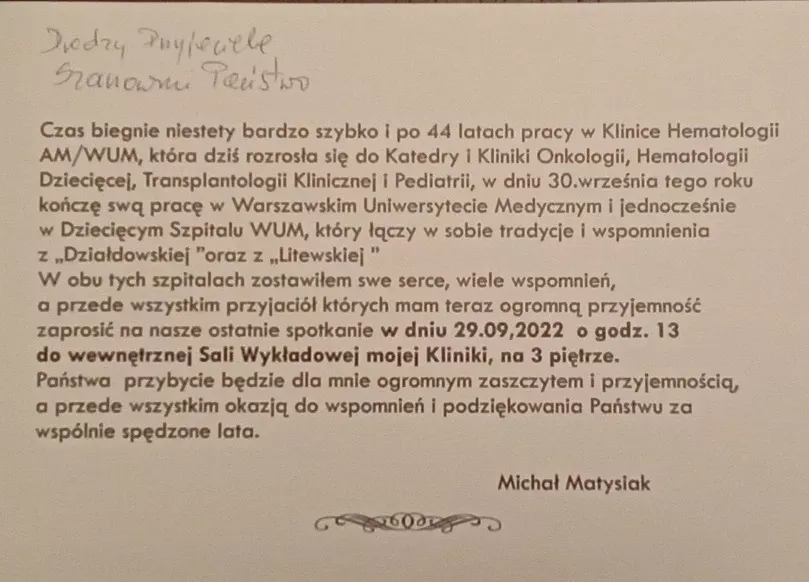 podziękowania